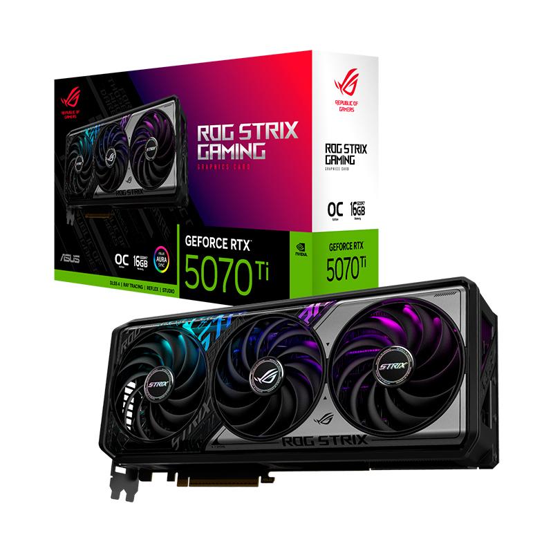Tarjeta de video ASUS ROG Strix GeForce RTX 5070 Ti 16GB GDDR7 OC Edition, PCI Express 5.0
