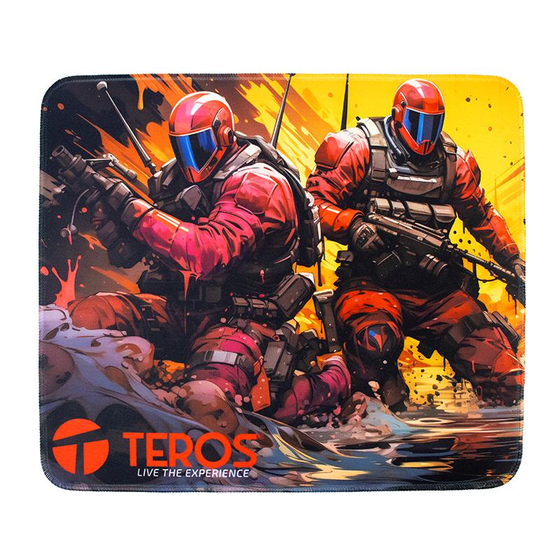 Mouse Pad Teros TE-3019S con Estilo Gráfico Único y Base Antideslizante
