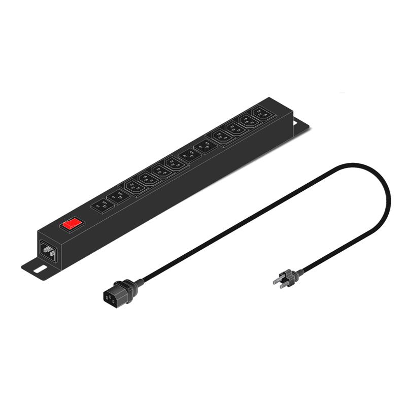 PDU Elise PDU-H-12T-10A 1U para Servidores