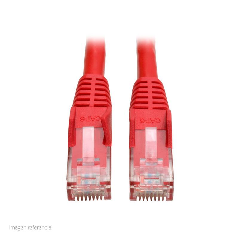Cable Patch Cat6 Tripp Lite Gigabit Snagless, Rojo, 2.13 mts
