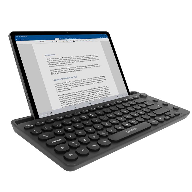 Teclado Inalámbrico Teros TE-4064N Dual 2.4GHz y Bluetooth Negro