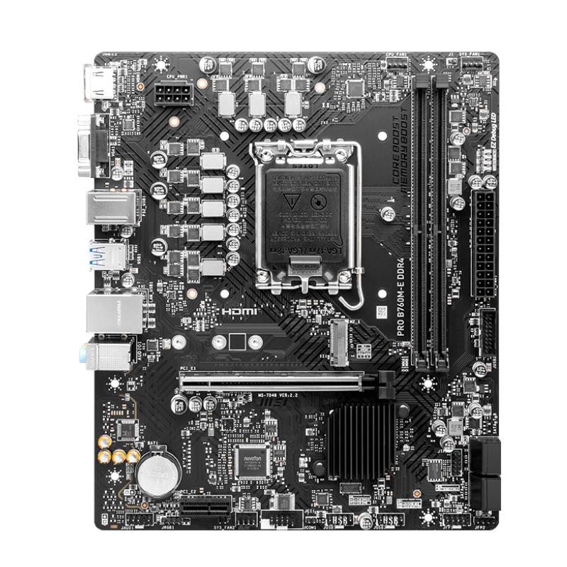 Placa Madre MSI PRO B760M-E DDR4 Intel LGA1700 mATX