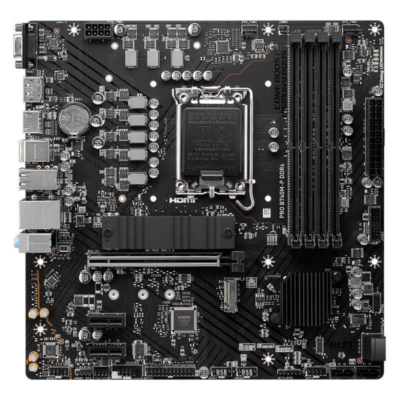 Placa Madre MSI PRO B760M-P DDR4 Intel LGA1700 mATX