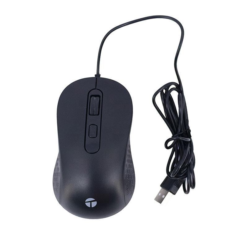 Mouse Óptico Teros TE-1229S USB Negro con DPI Ajustable (2000 DPI)