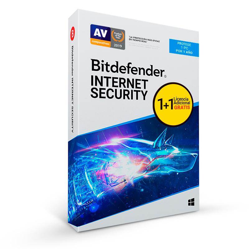 Bitdefender Internet Security: Licencia 2 Dispositivos por 12 Meses
