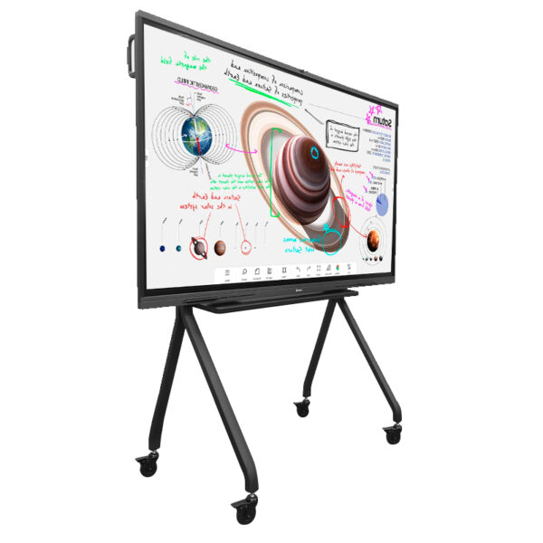 Rack portátil TEROS TE-9010S para pantalla táctil interactiva de 75" a "86", negro