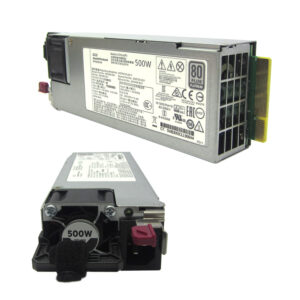 Fuente de alimentación HPE 865408-B21, 500W, 100V - 240VAC, 80 Plus Platinum, Hot-Plug.