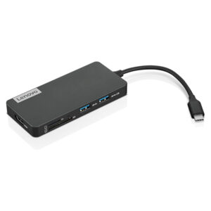 Concentrador de puertos (Hub) Lenovo USB-C, 7-in-1, Color Iron Grey (Gris Hierro)