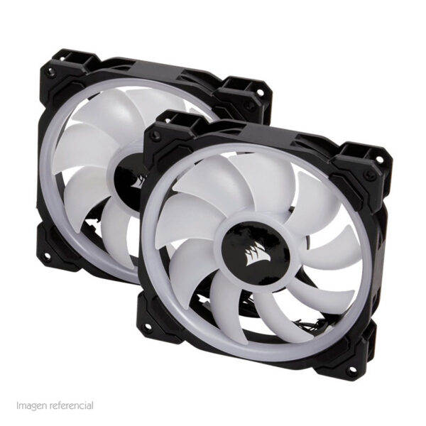 Fan Corsair LL140 RGB, 14 cm, 1300 RPM, 13.2 VDC, 4 pines, PWM Control. - Imagen 2