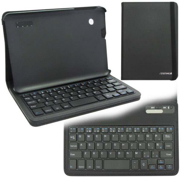 Estuche Advance con teclado Bluetooth, negro.