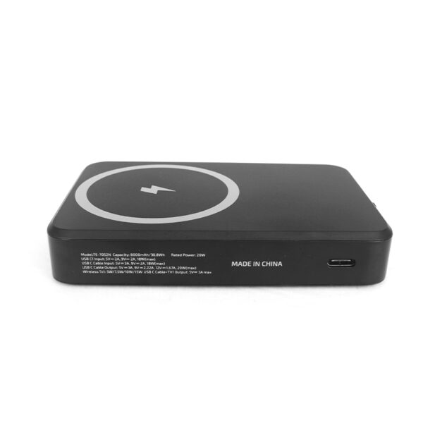 Batería externa / Powerbank Teros TE-7052N, 8000 mAh, PD 20W, magnético - Imagen 3