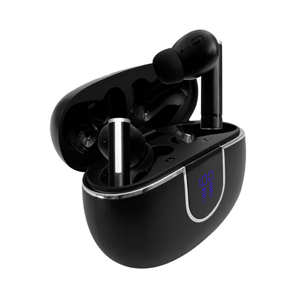 Audífonos TEROS TE-8075N, Bluetooth, TWS, negro - Imagen 3