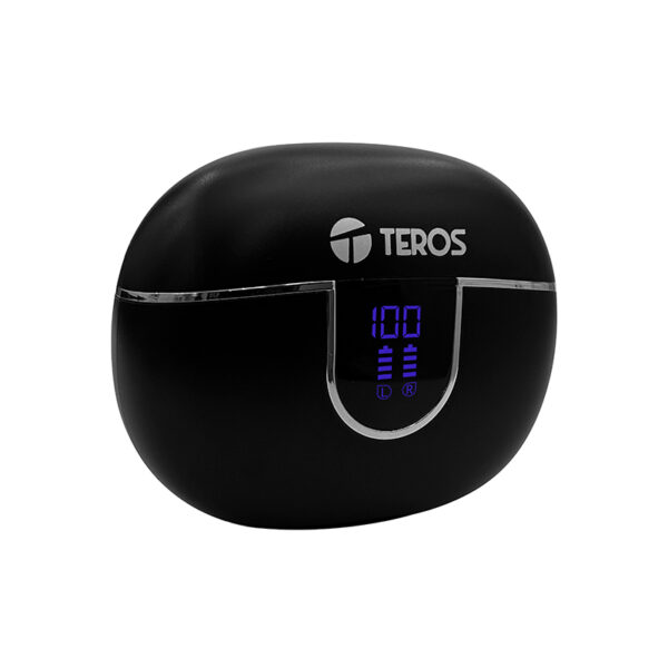 Audífonos TEROS TE-8075N, Bluetooth, TWS, negro - Imagen 6