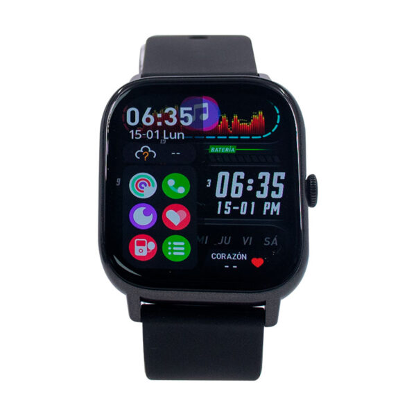 Reloj inteligente TEROS TE-8084N, 1.85" AMOLED, IP68, bluetooth 5.3, negro - Imagen 3