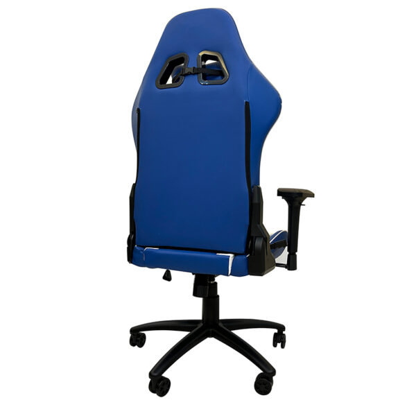 Silla gamer TEROS TE-8126B, azul y blanco - Imagen 4