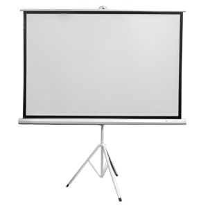 Ecran con Tripode TEROS TE-9063W, 1.56 x 1.17 metros, 4:3 (80"), blanco mate.