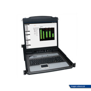 Consola KVM TrippLite para instalación en rack de 1U de 8 puertos con LCD de 19".