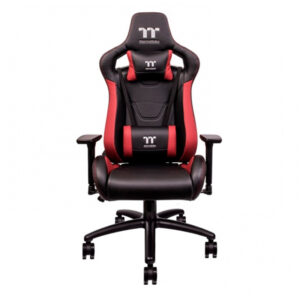 Thermaltake - Silla para juegos U Fit, Color Negro / Rojo.