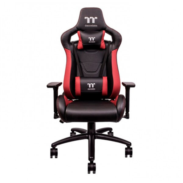 Thermaltake - Silla para juegos U Fit, Color Negro / Rojo.