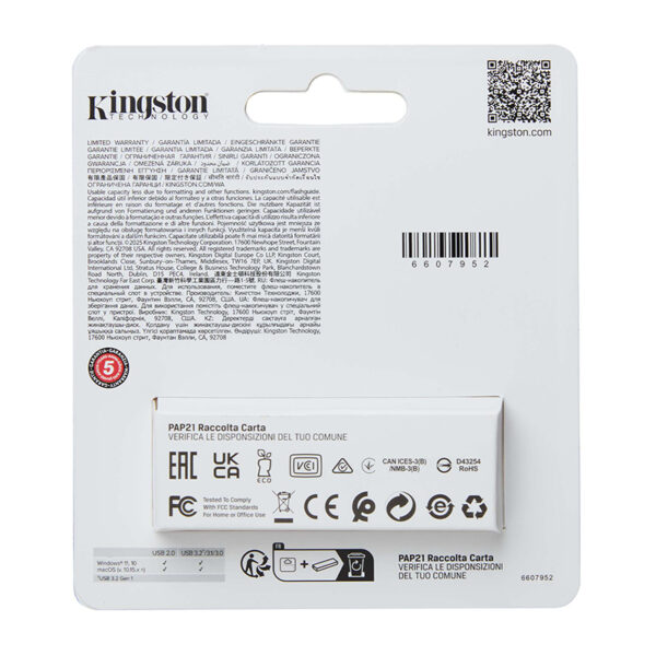 Memoria Flash USB Kingston DataTraveler Exodia S, 64GB, interfaz: USB 3.2 Gen 1, Negro - Imagen 2