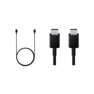 Cable USB 3A Samsung, Interfaz: (USB-C a USB-C), Color Negro.