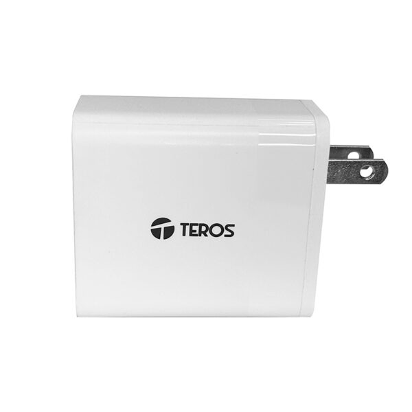 Cargador USB-A USB-C TEROS TE-70207W, GaN, PD 65W, blanco - Imagen 3