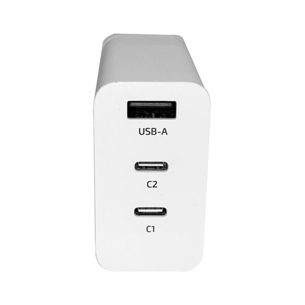 Cargador USB-A USB-C TEROS TE-70207W, GaN, PD 65W, blanco - Imagen 4