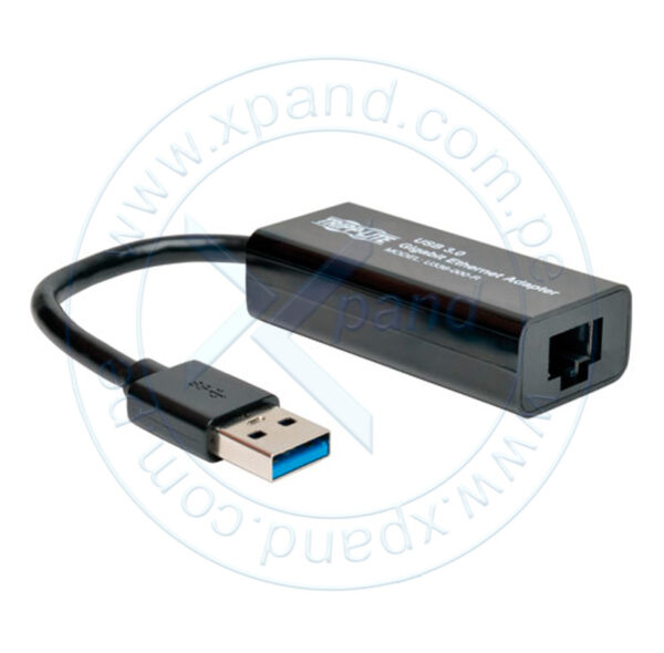Adaptador de red Trippe-Lite U336-000-R, USB 3.0 SuperSpeed a Gigabit Ethernet.