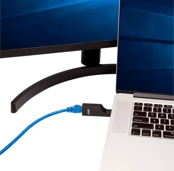 Adaptador de red Vertical Tripp-Lite U436-000-GB, USB Tipo-C a RJ-45 Ethernet 10/100/1000 - Imagen 2