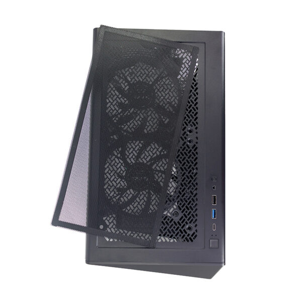 Case gamer TEROS TE-1321G, Mid Tower, USB 3.0 / USB 2.0, audio, ventilador ARGB, negro - Imagen 5
