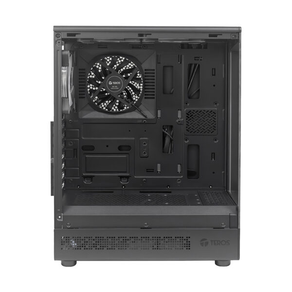 Case gamer TEROS TE-1321G, Mid Tower, USB 3.0 / USB 2.0, audio, ventilador ARGB, negro - Imagen 7