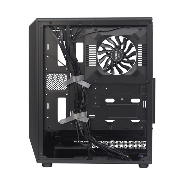 Case gamer TEROS TE-1321G, Mid Tower, USB 3.0 / USB 2.0, audio, ventilador ARGB, negro - Imagen 2