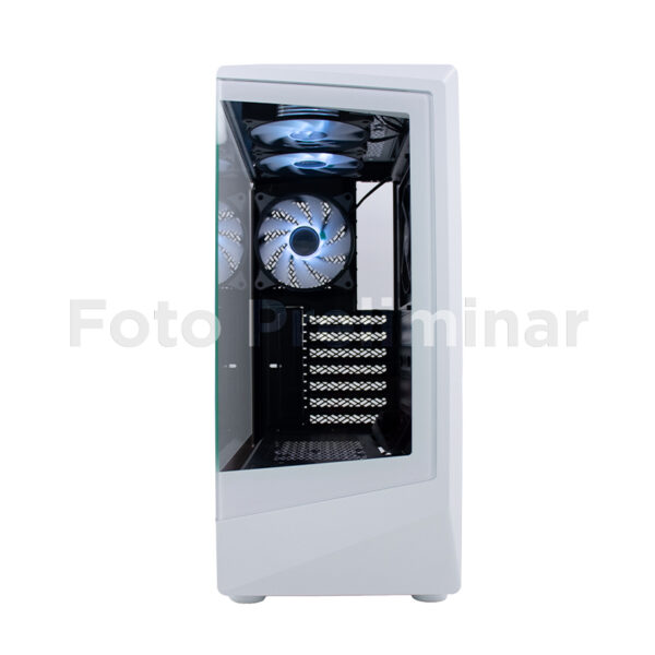 Case gamer TEROS TE-1322G, Mid Tower, USB 3.0 / USB 2.0, audio, ventilador ARGB, blanco - Imagen 3