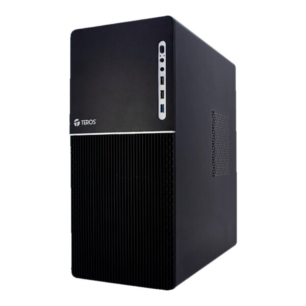 Case TEROS TE-1037S, Factor de forma ATX, 250 W, USB 3.0 / 2.0, audio, negro. - Imagen 3