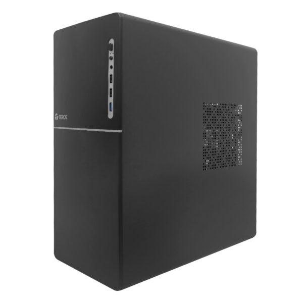 Case TEROS TE-1038S, Factor de forma ATX, 250 W, USB 3.0 / 2.0, audio, negro. - Imagen 3