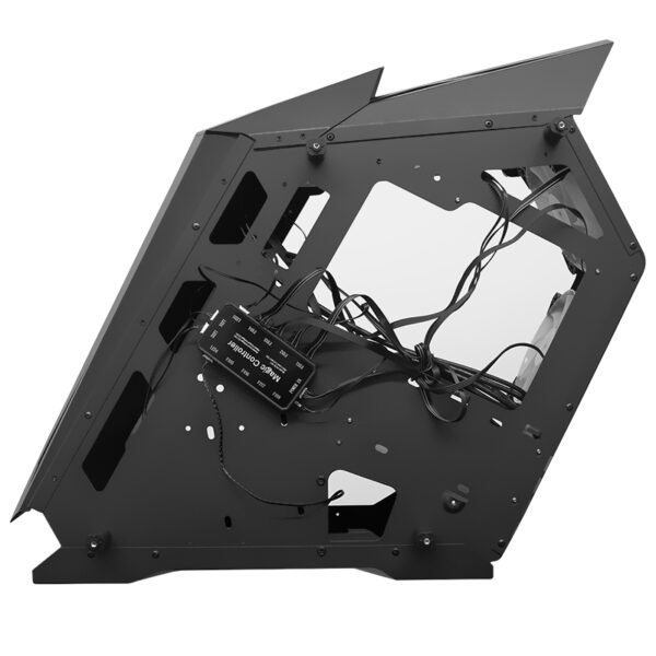 Case gamer TEROS TE-1314G, Mid Tower, USB 3.0 / USB 2.0, audio, ventilador ARGB, negro - Imagen 4