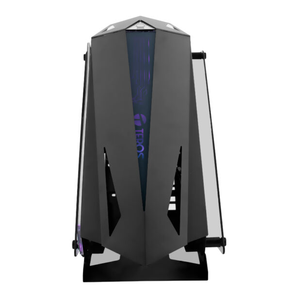 Case gamer TEROS TE-1314G, Mid Tower, USB 3.0 / USB 2.0, audio, ventilador ARGB, negro - Imagen 2