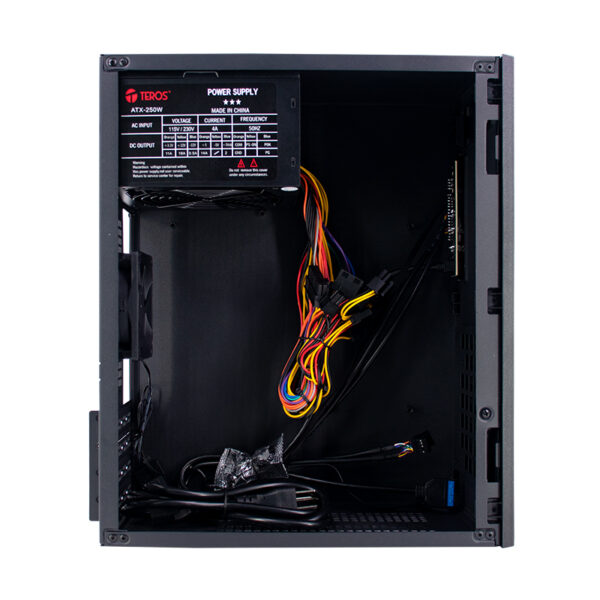 Case TEROS TE-1034S, Mini Tower ATX, 250 W, USB 3.0 / 2.0, audio HD, negro - Imagen 4
