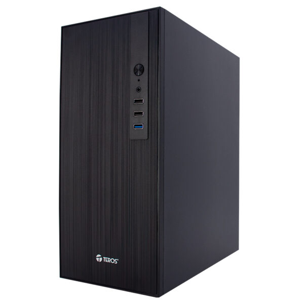 Case TEROS TE-1034S, Mini Tower ATX, 250 W, USB 3.0 / 2.0, audio HD, negro - Imagen 5