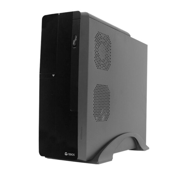 Case TEROS TE-1039S, Slim, 250 W, USB 3.0 / USB 2.0, audio HD, DVD, negro - Imagen 3