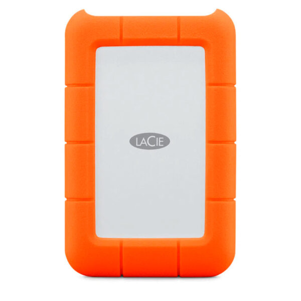 Disco duro externo portatil LACIE Rugged, 1TB, Interfaz USB-C, Color Naranja