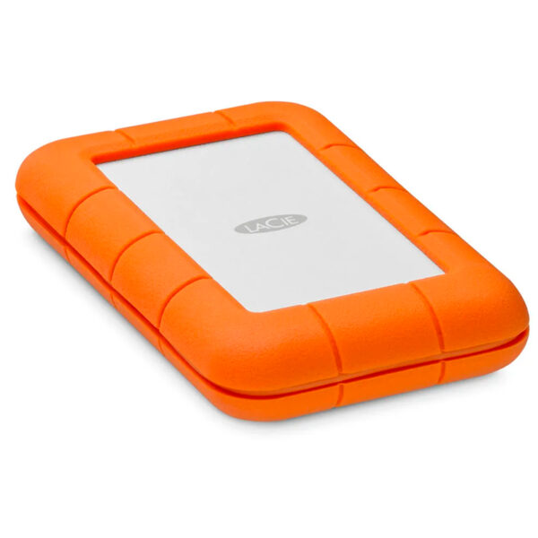 Disco duro externo portatil LACIE Rugged, 5TB, Interfaz USB-C, Color Naranja. - Imagen 2