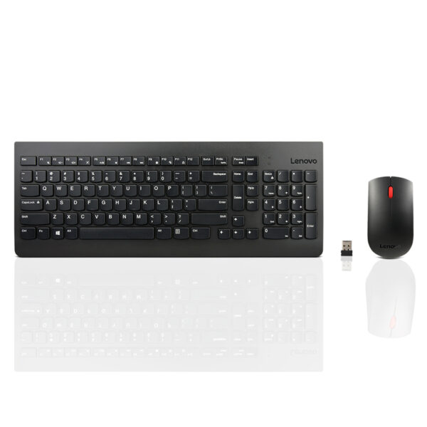 Teclado + Mouse Lenovo, Inalámbrico, Color Negro, (Kit Combo) - Imagen 3