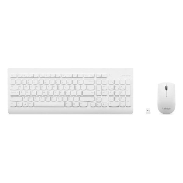 Kit de Teclado + Mouse combo, LENOVO 510, Inalámbrico, Color Blanco - Imagen 2