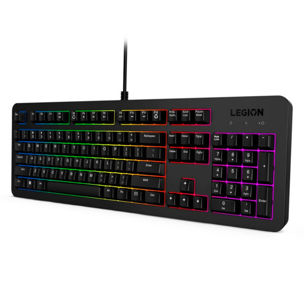 Teclado gamer Lenovo Legion KB310 RGB con cable USB 2.0