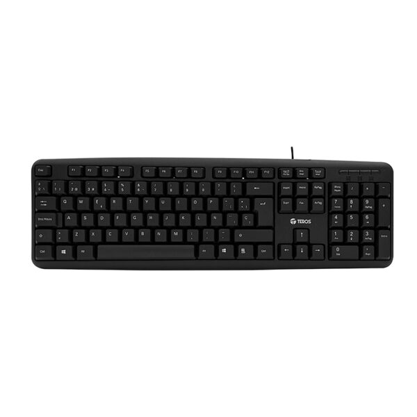 Kit teclado y mouse TEROS TE-4062N, USB, acabado elegante, negro, español / óptico - Imagen 3