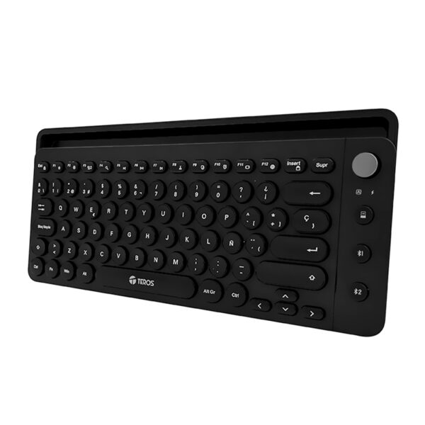 Teclado inalámbrico TEROS TE-4064N, 2.4 GHz, bluetooth 3.0 / 5.2, 80 teclas, negro - Imagen 7