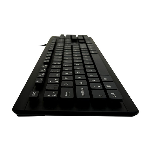 Teclado lavable TEROS TE-4065N, IPX7, USB, negro - Imagen 4