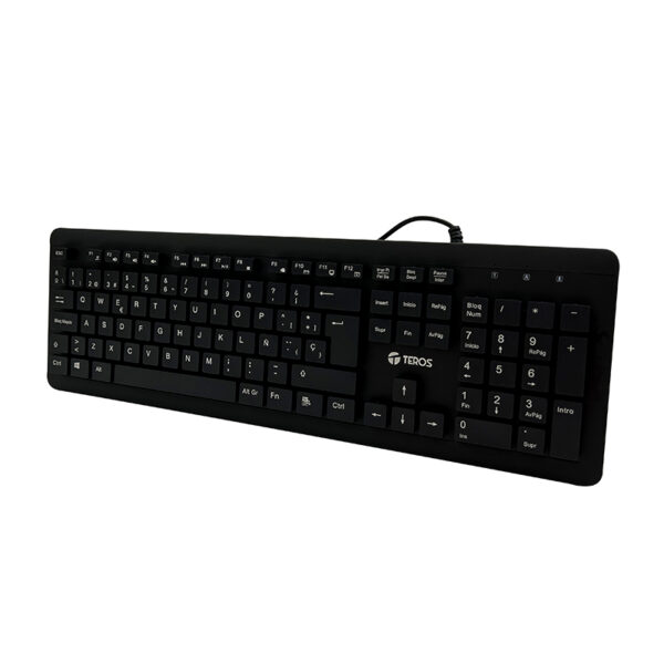 Teclado lavable TEROS TE-4065N, IPX7, USB, negro - Imagen 6