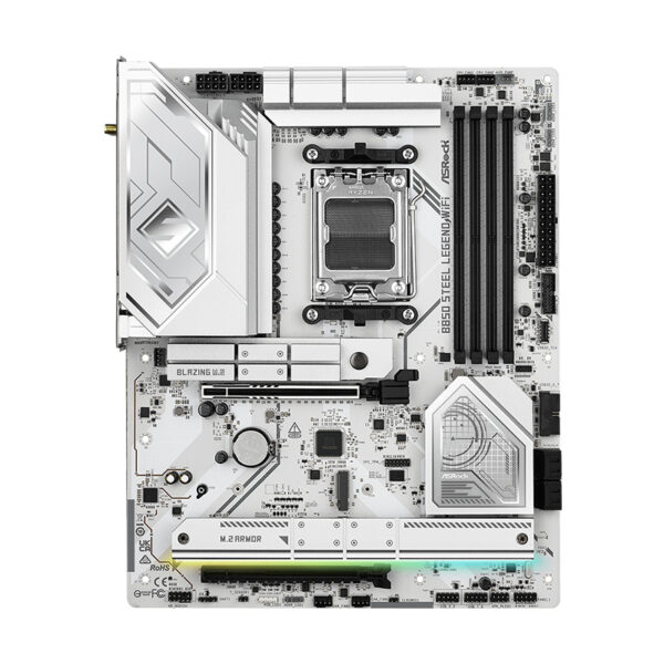Motherboard ASROCK B850 Steel Legend WiFi, Chipset AMD B850, Socket AMD AM5, ATX